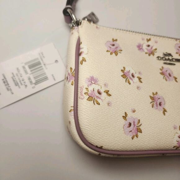 NWT Coach CAL24 Nolita 19 Chalkl Mu Floral P Signature Canvas Shoulder Bag - Picture 5 of 8